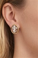 Orecchini Cameo Italiano Donna in Argento Conchiglia 021